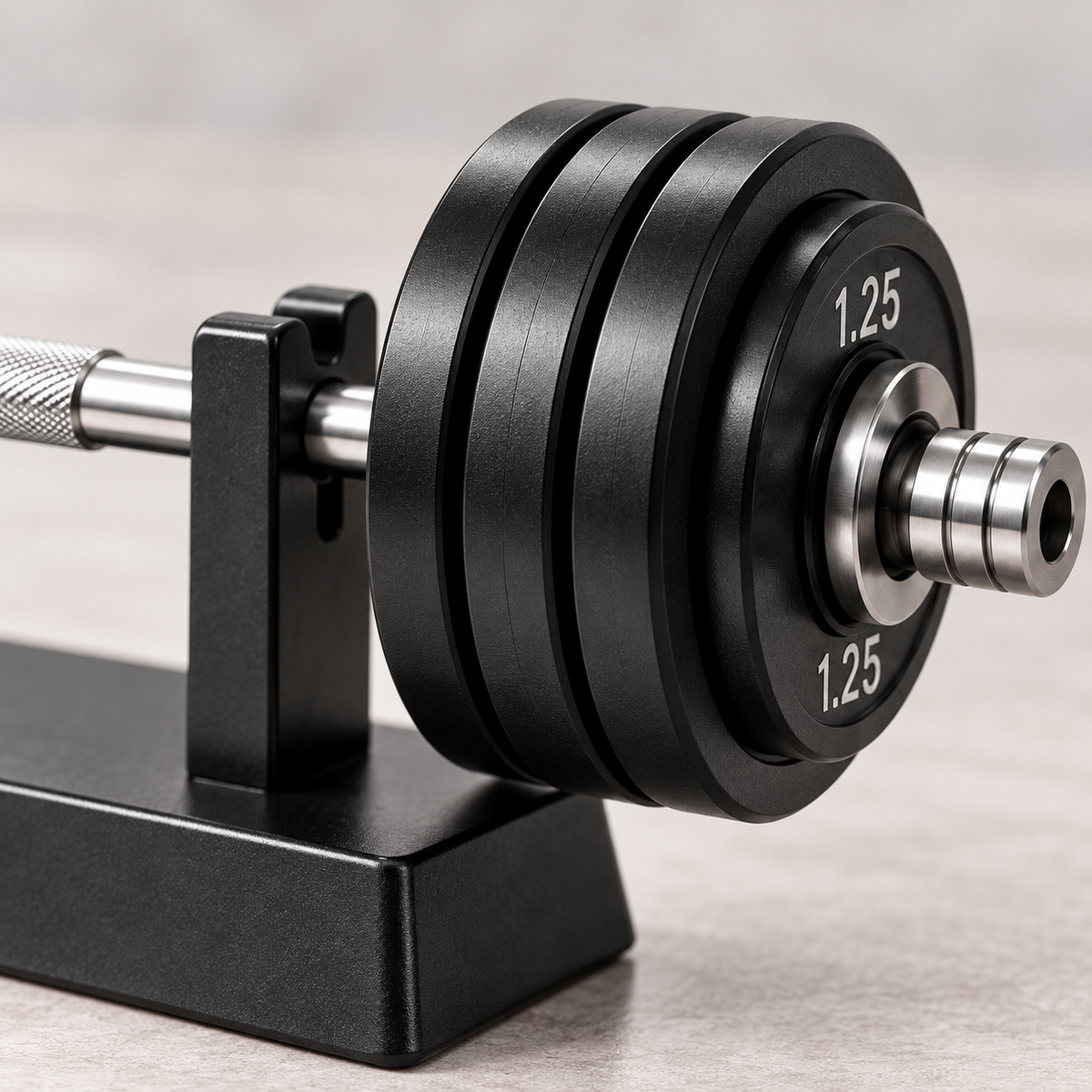 LOTOKIN Mini Barbell – Black Edition with Display Stand