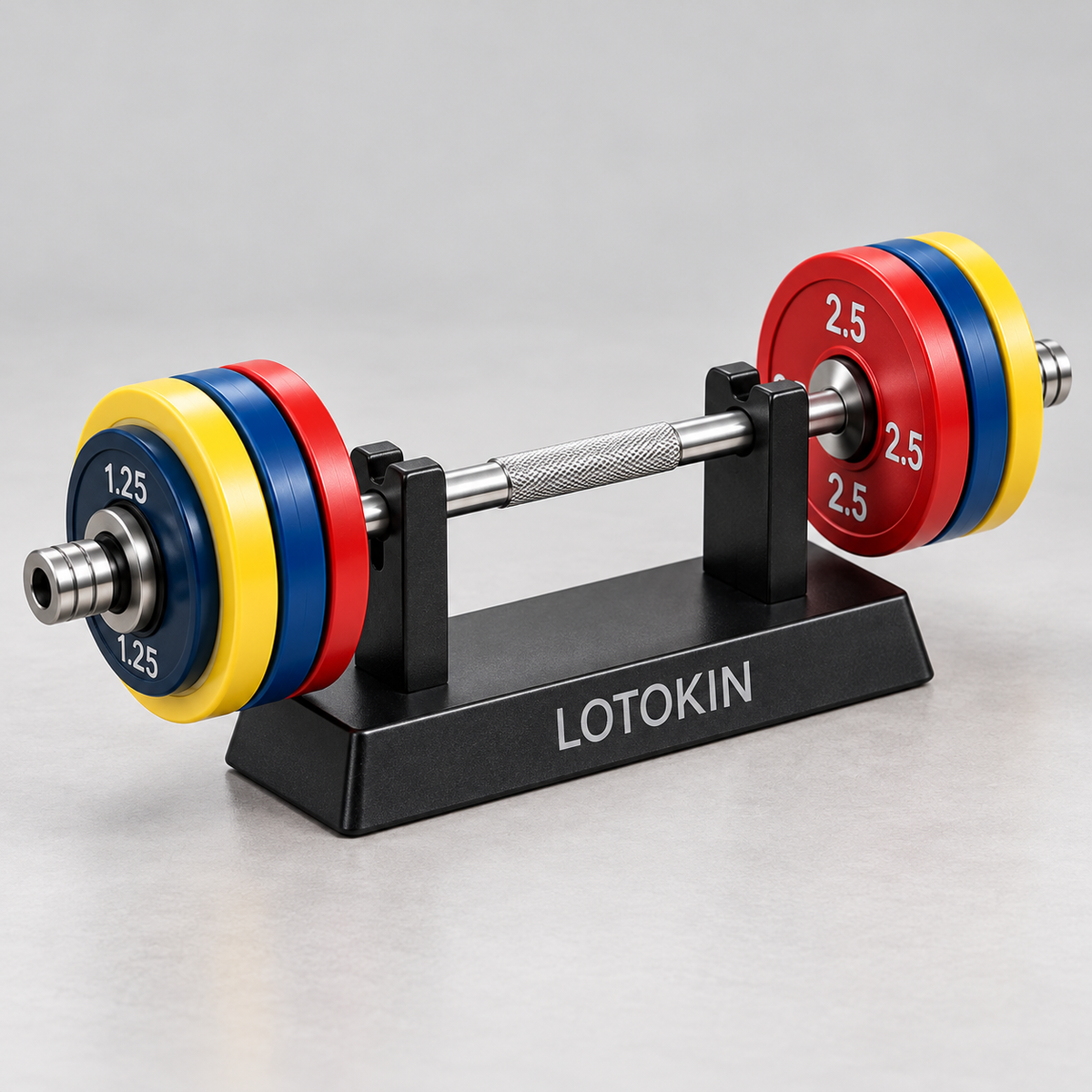 LOTOKIN Mini Barbell – Color Edition with Display Stand